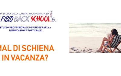 Mal di schiena in vacanza
